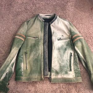Dolce & Gabbana leather café racer Jacket